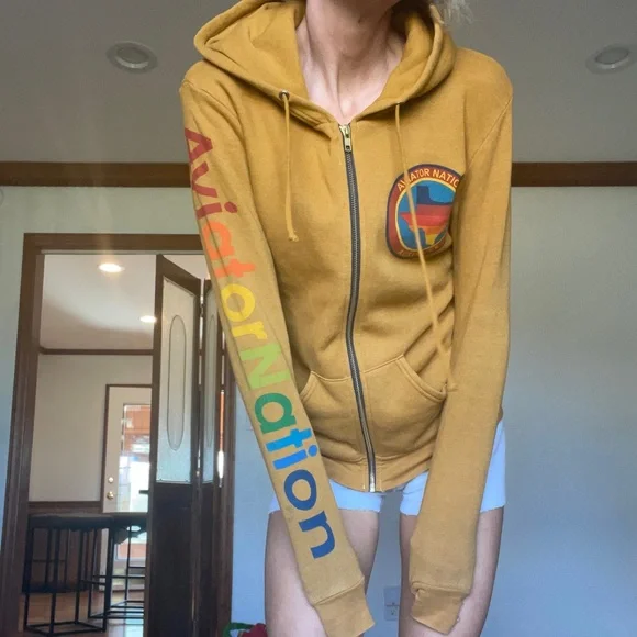 SOLD—Aviator Nation Zip-UP XS - Picture 1 of 14